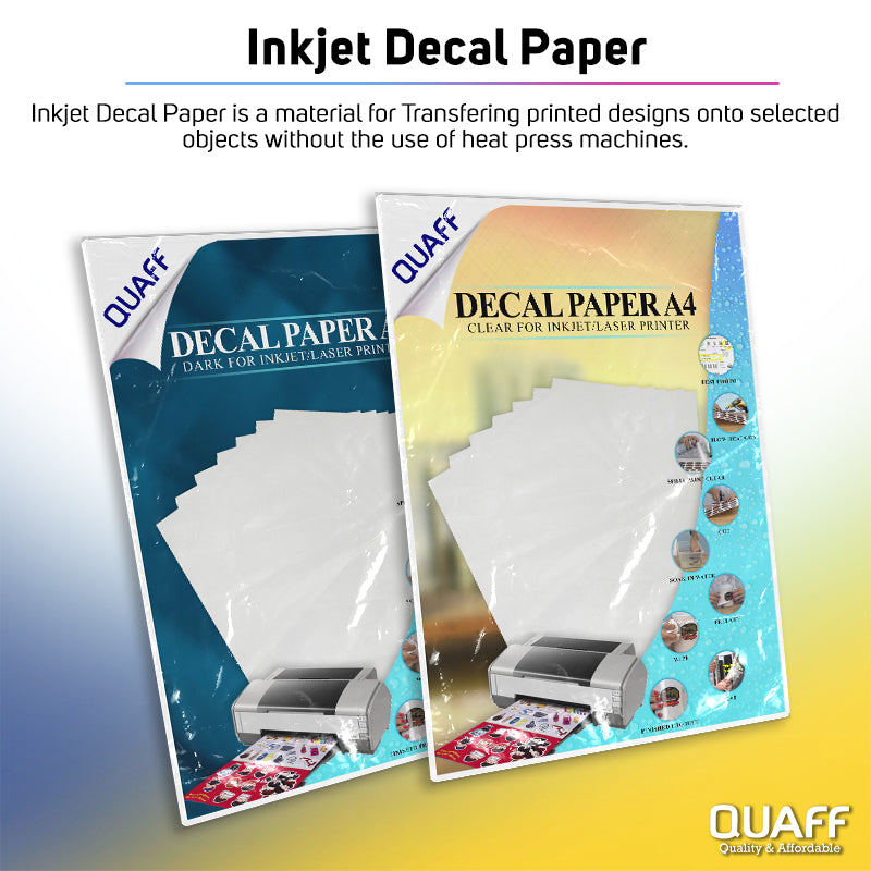 DECAL PAPER A4 FOR INKJET PRINTER