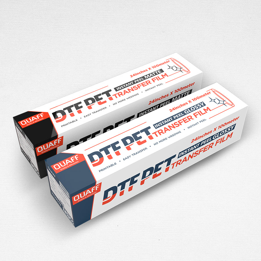 QUAFF DTF Film Roll（24in *100m) Glossy / Matte Instant Peel🆕