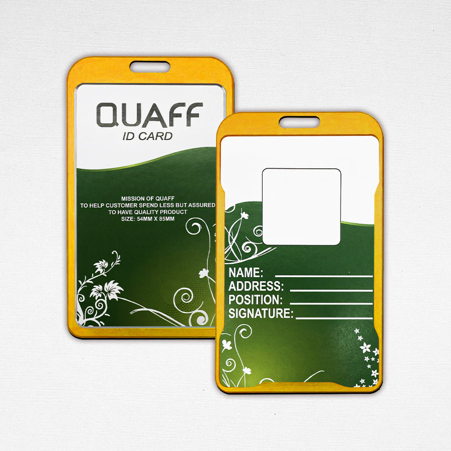 5pcs Vertical Aluminum Alloy Id Holder Jacket Case Protector 86x54mm