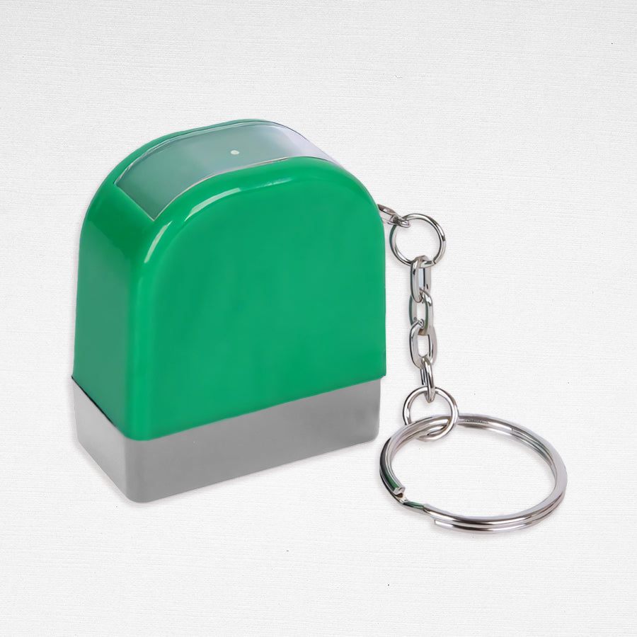 Blanks- 35x40mm Printable Photosensitive Self-Inking Key Chain Stamp Set For School And Office Use