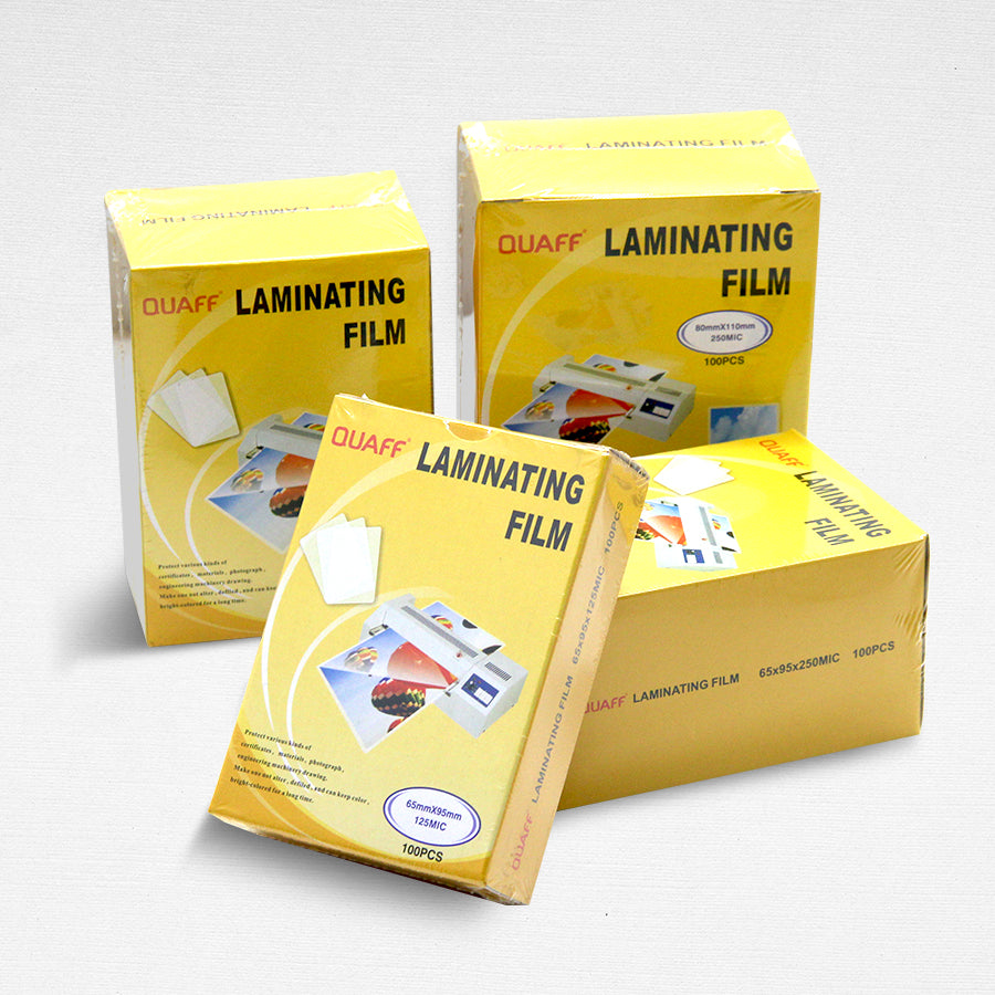 Quaff Laminating Film ID Sizes (100sheet/pack)