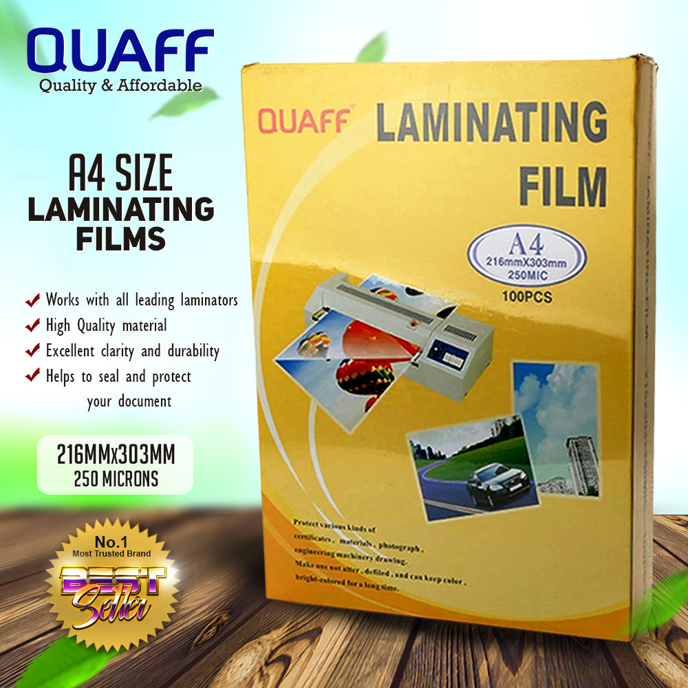 Quaff Laminating Film Long/Short/A4 (100pcs)