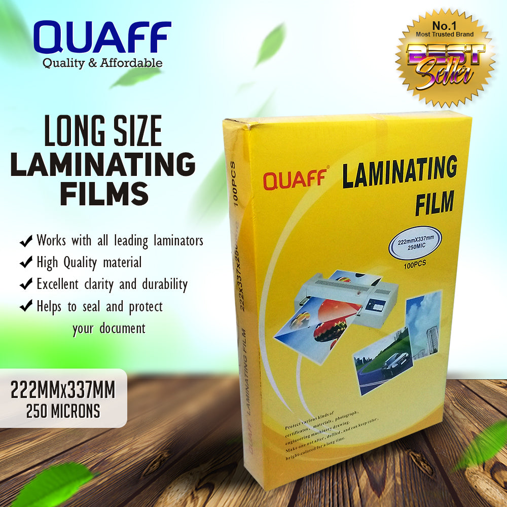 Quaff Laminating Film Long/Short/A4 (100pcs)