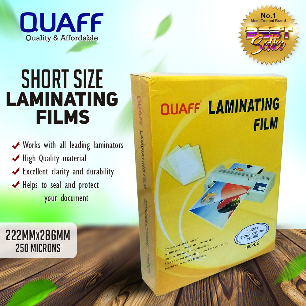 Quaff Laminating Film Long/Short/A4 (100pcs)