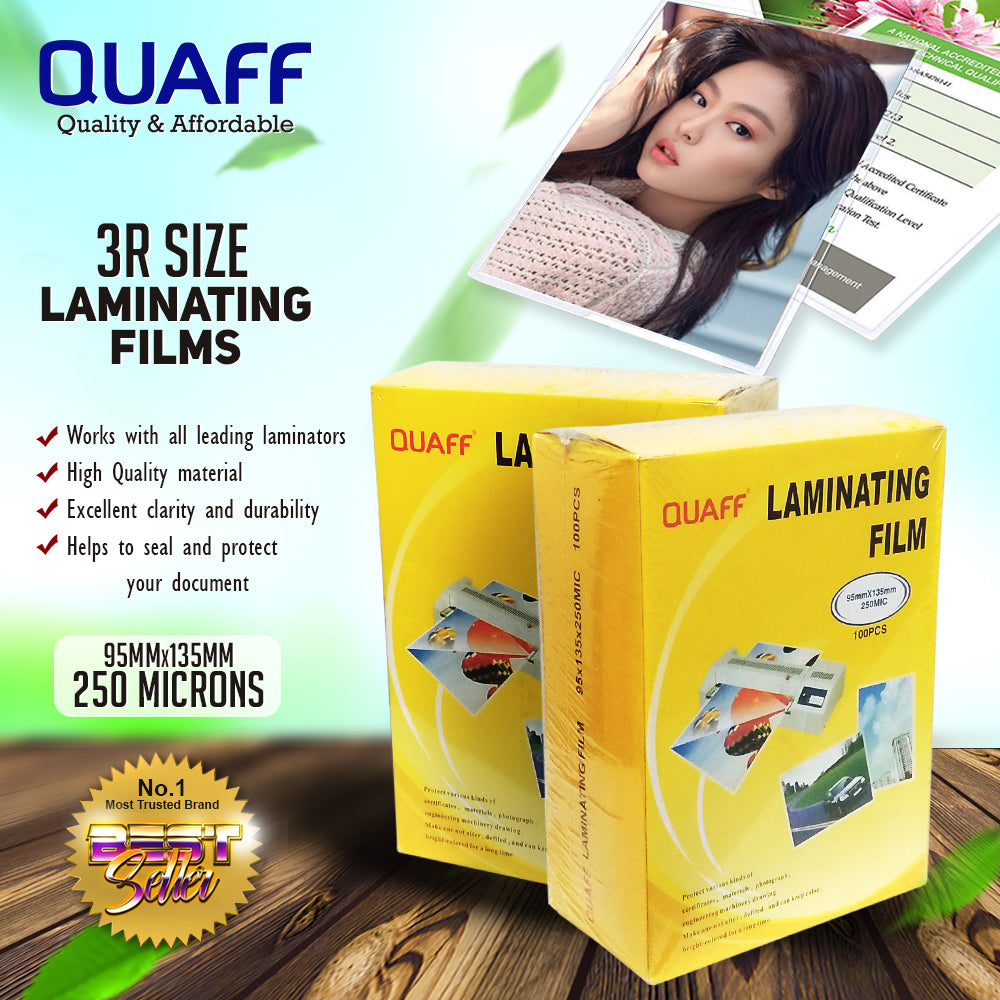 Quaff Laminating Film 3R/4R/5R (100sheet/pack)