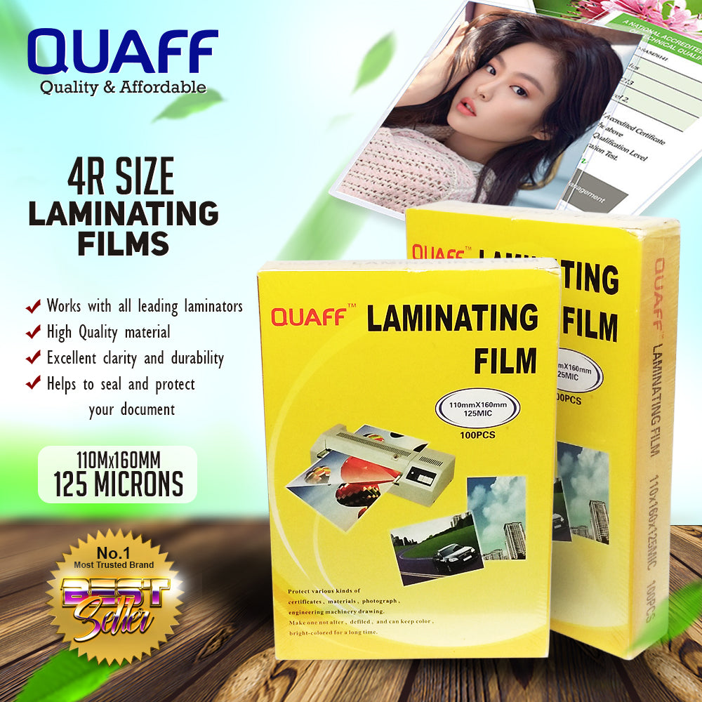 Quaff Laminating Film 3R/4R/5R (100sheet/pack)