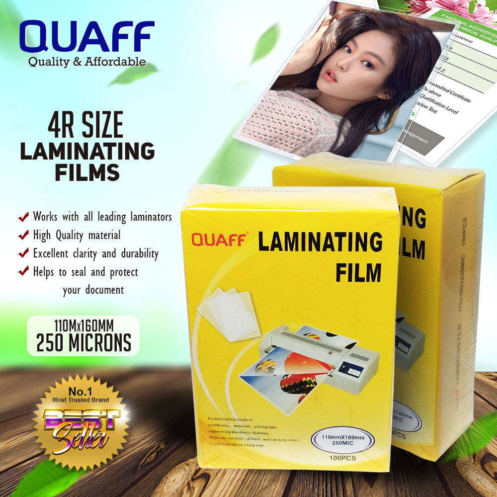 Quaff Laminating Film 3R/4R/5R (100sheet/pack)