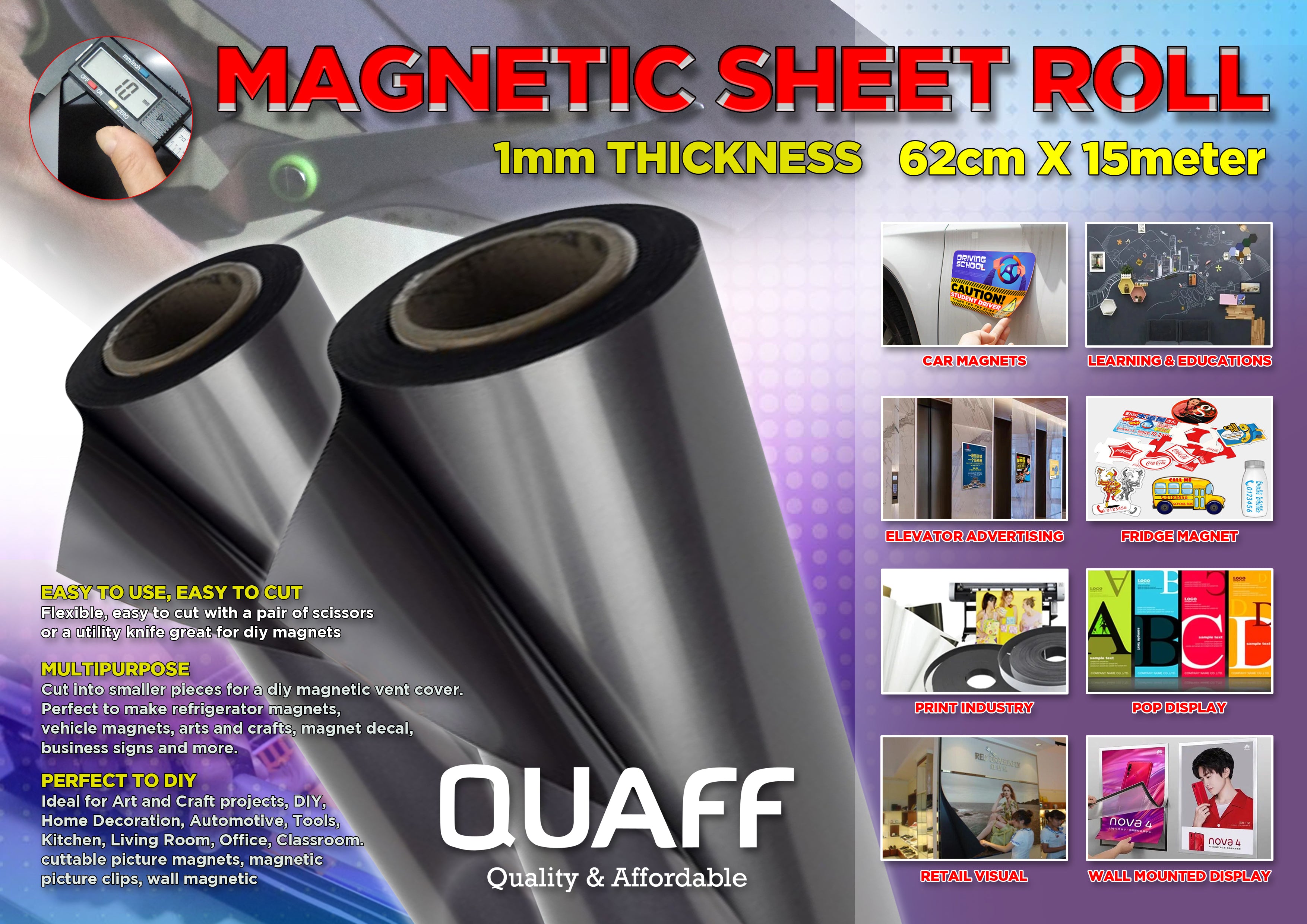 Quaff Magnetic Sheet Roll