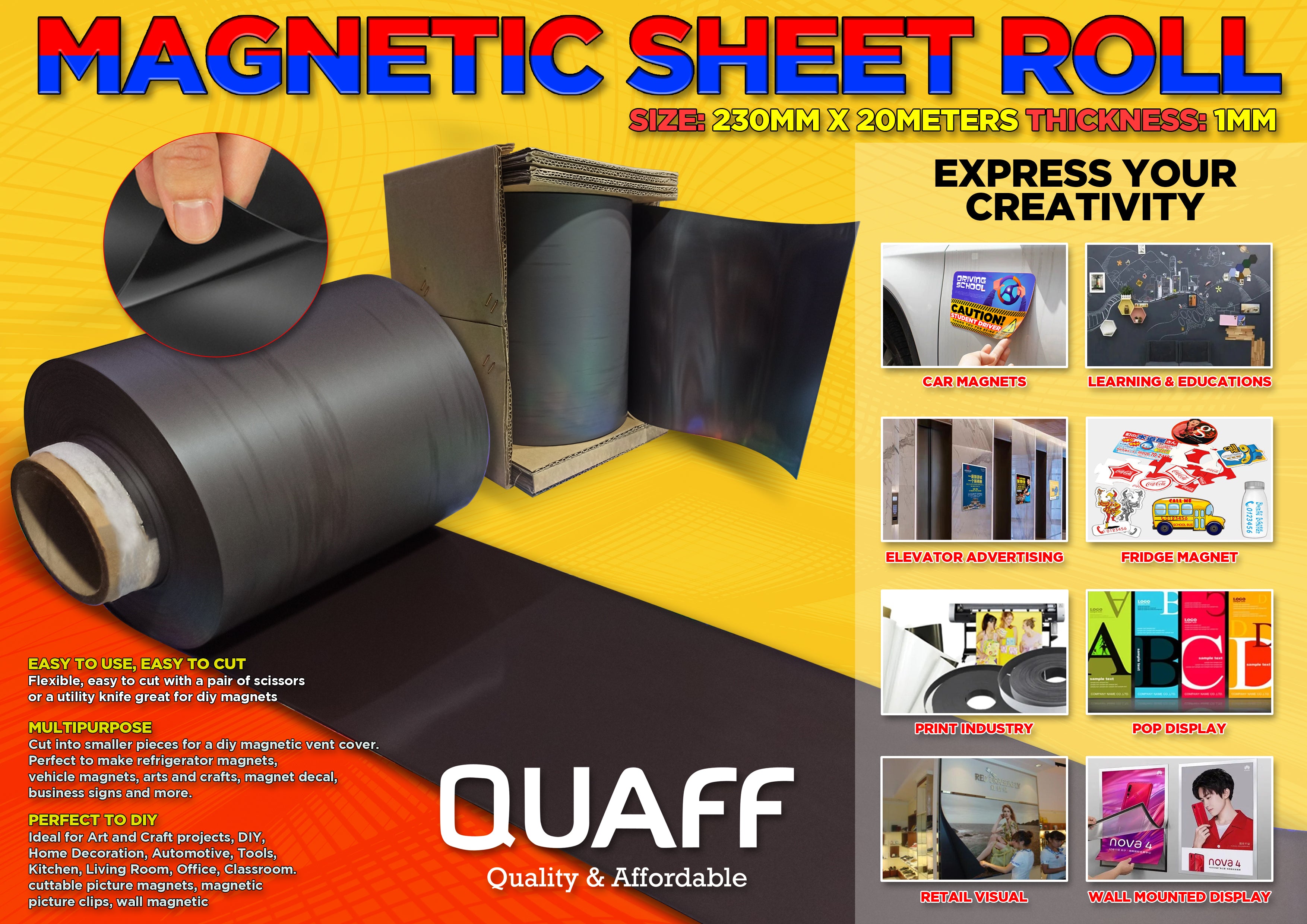 Quaff Magnetic Sheet Roll