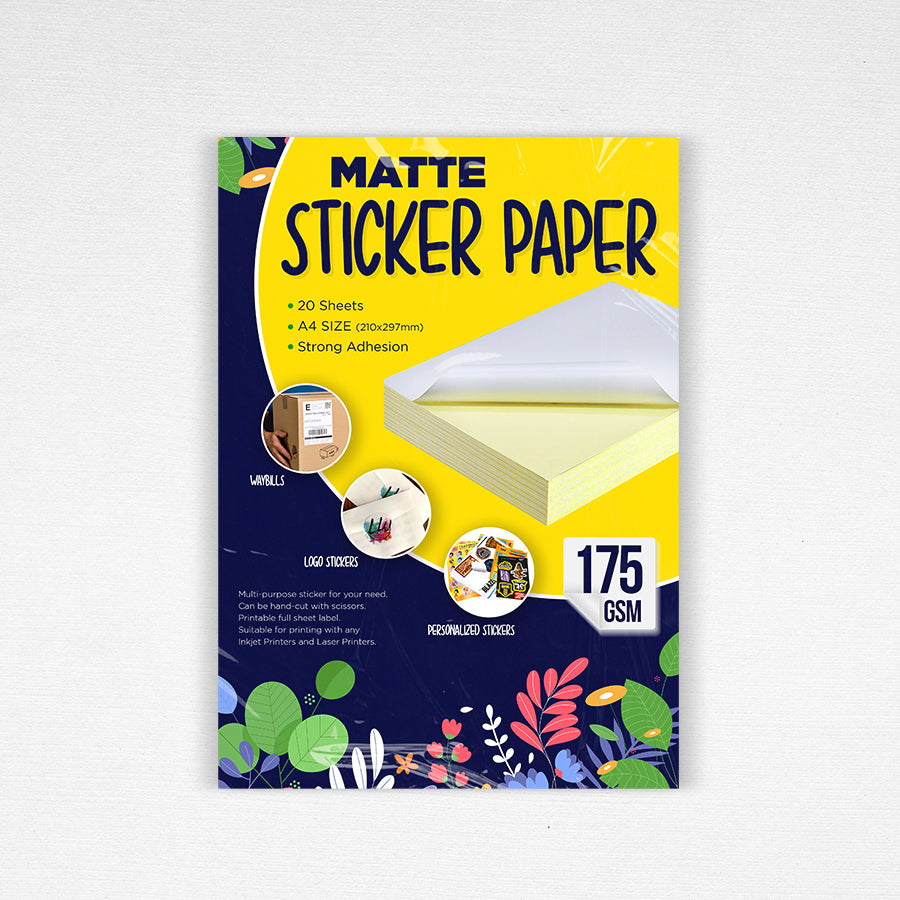 Sticker Paper Topper Printable Matte Sticker Paper