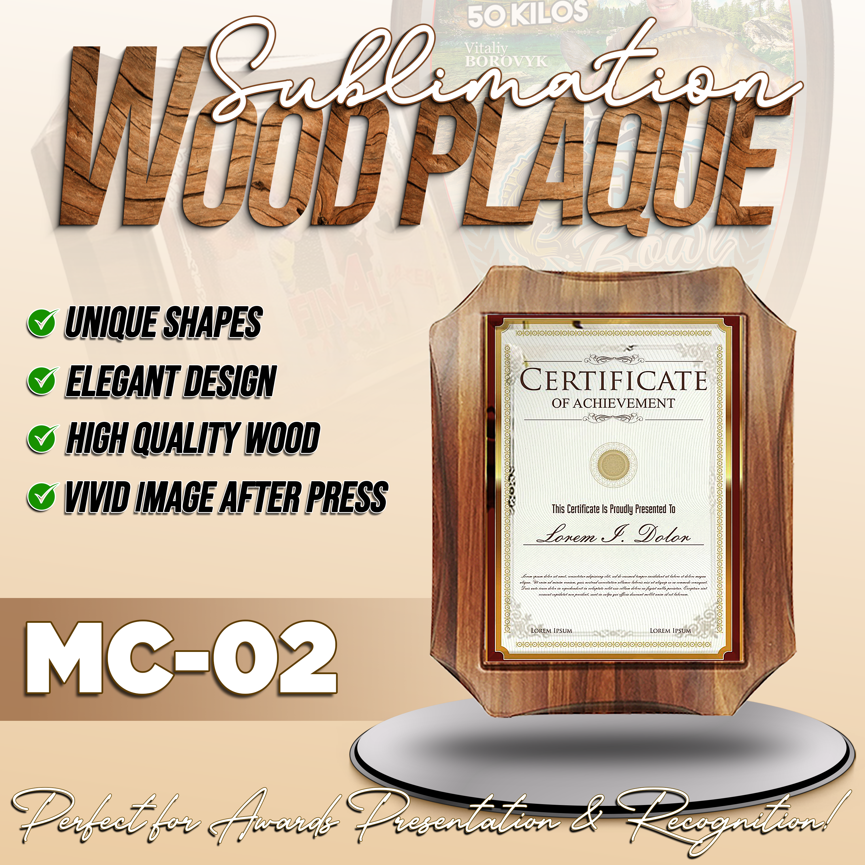 Sublimation Wood Plaque