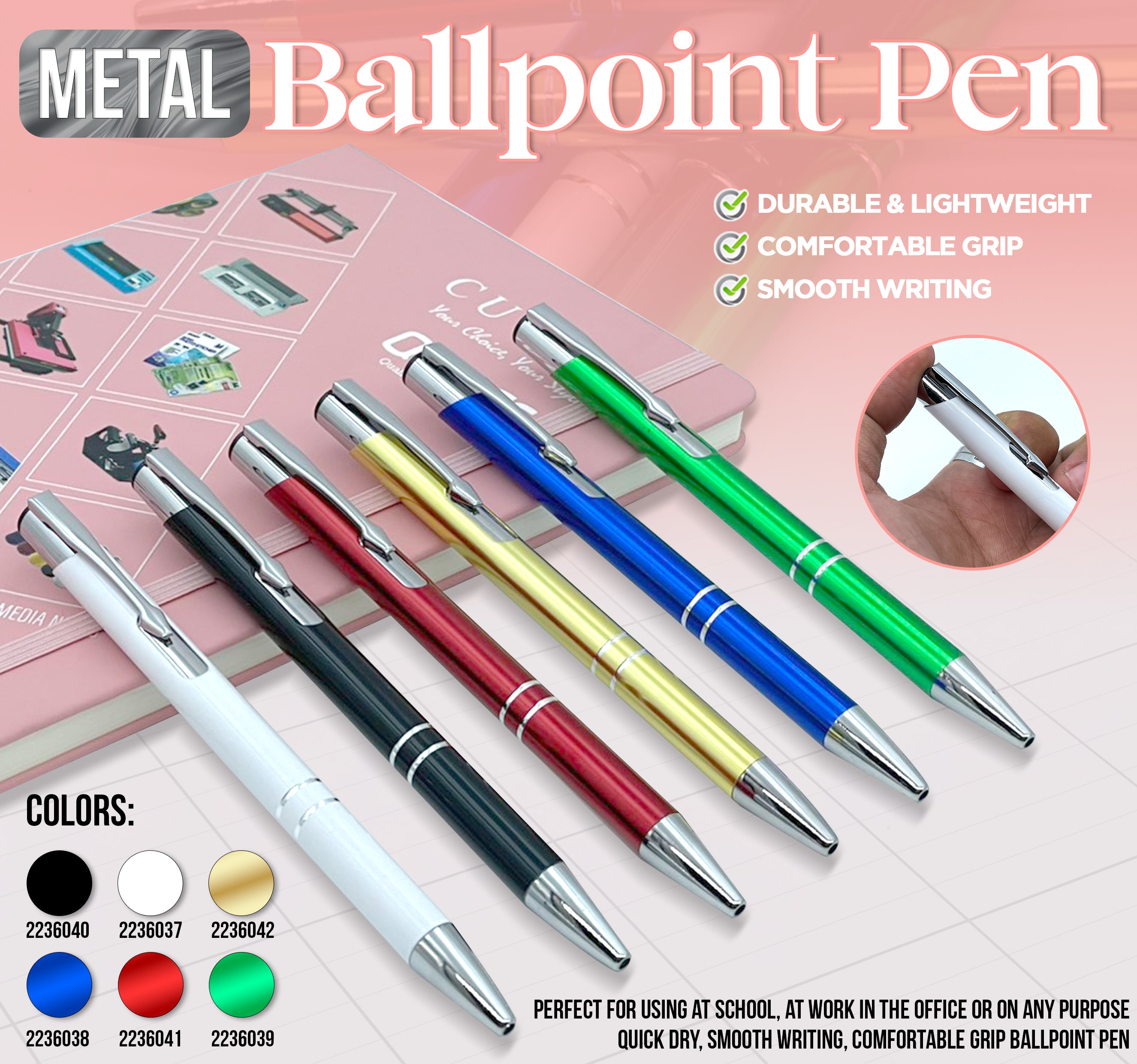 Metal Ballpoint pen (black Ink)