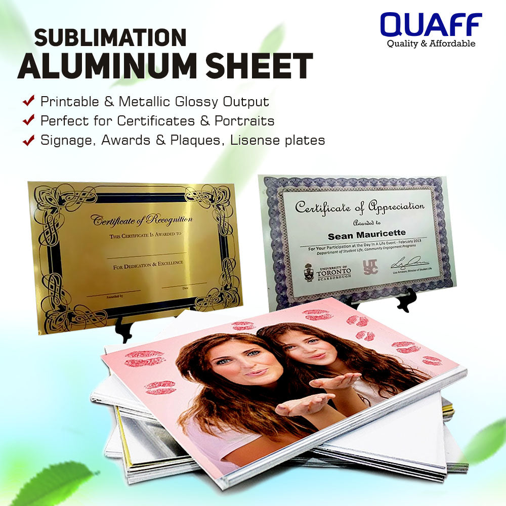 QUAFF Sublimation Metal Sheet(Glitter) A4 // A2