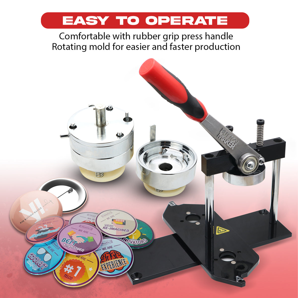 Pin Press Interface Quaff N3 BUTTON PIN PRESS
