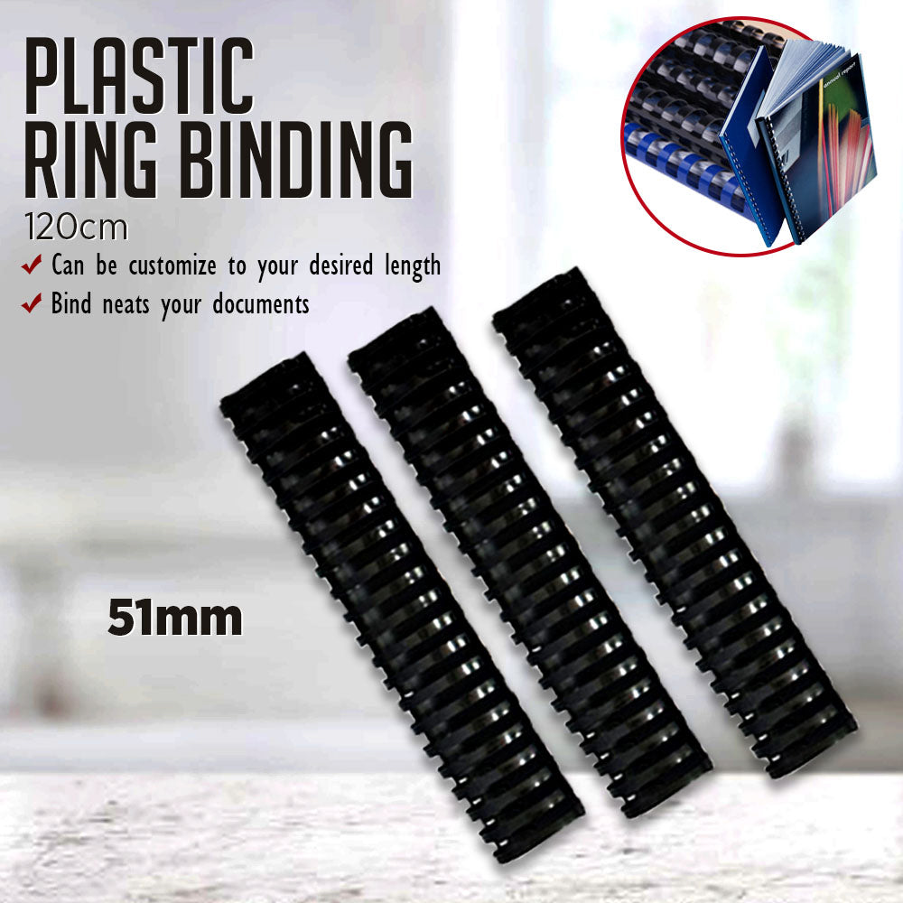 Plastic Ring Binding 120cm (84 RING) (10pcs)