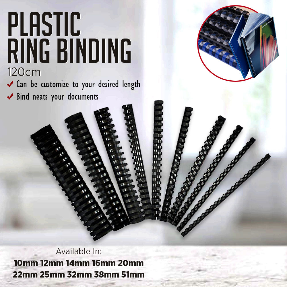 Plastic Ring Binding 120cm (84 RING) (10pcs)