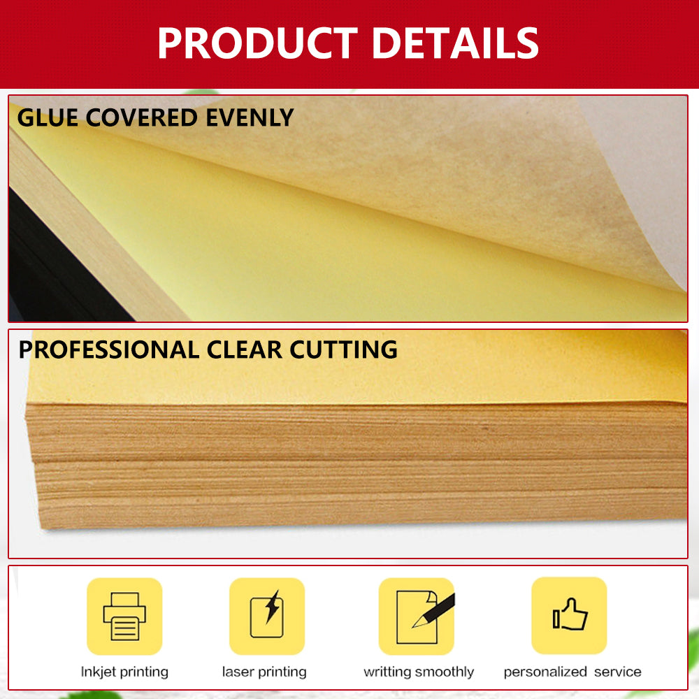 Kraft Sticker Material Kraft Sticker Paper