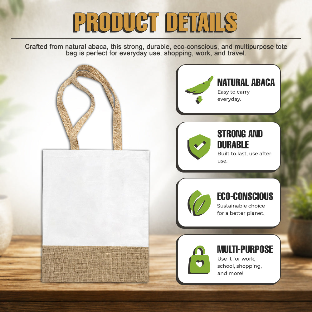 Abaca Canvas Patchwork Bag