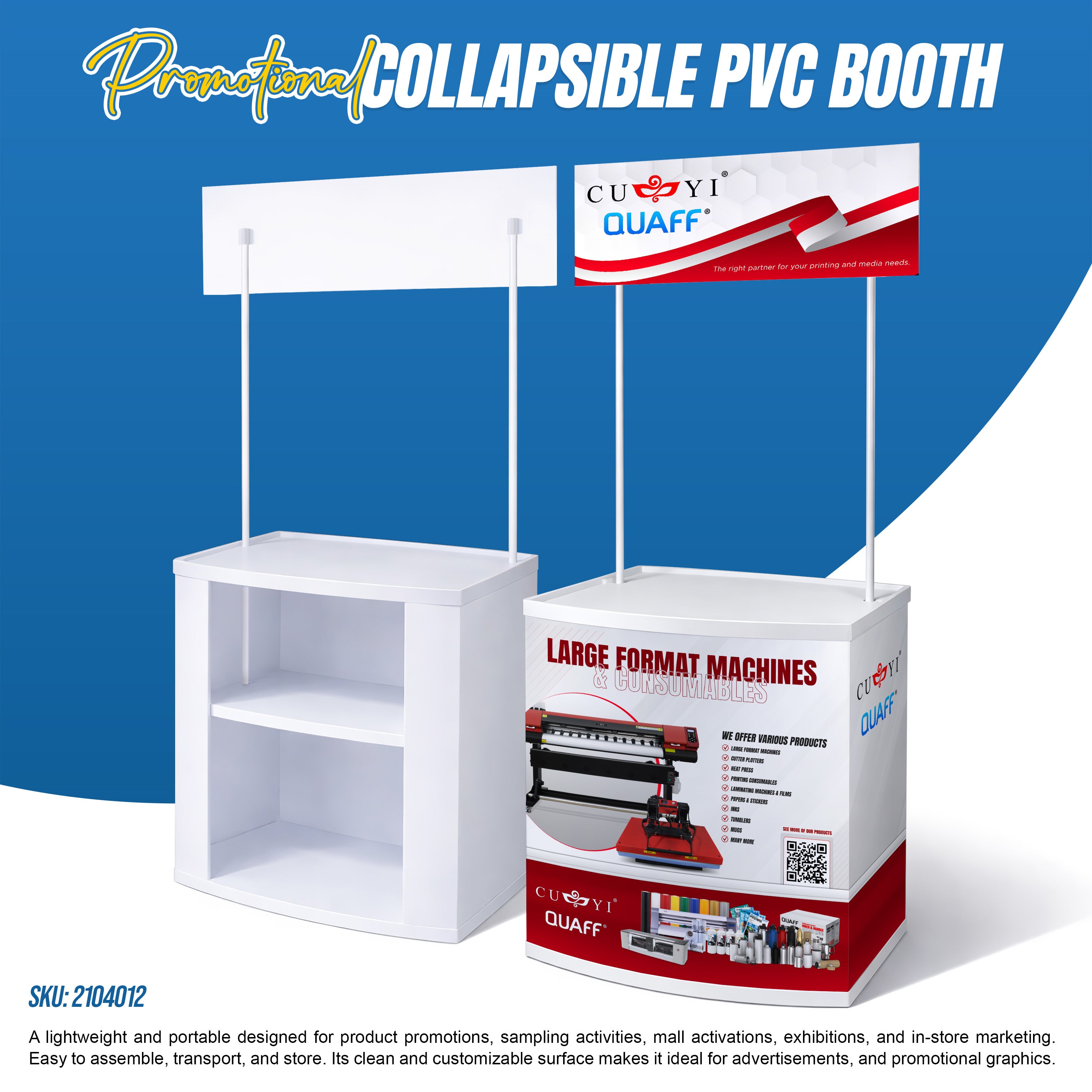 PVC Promotional Collapsible Booth (Regular)