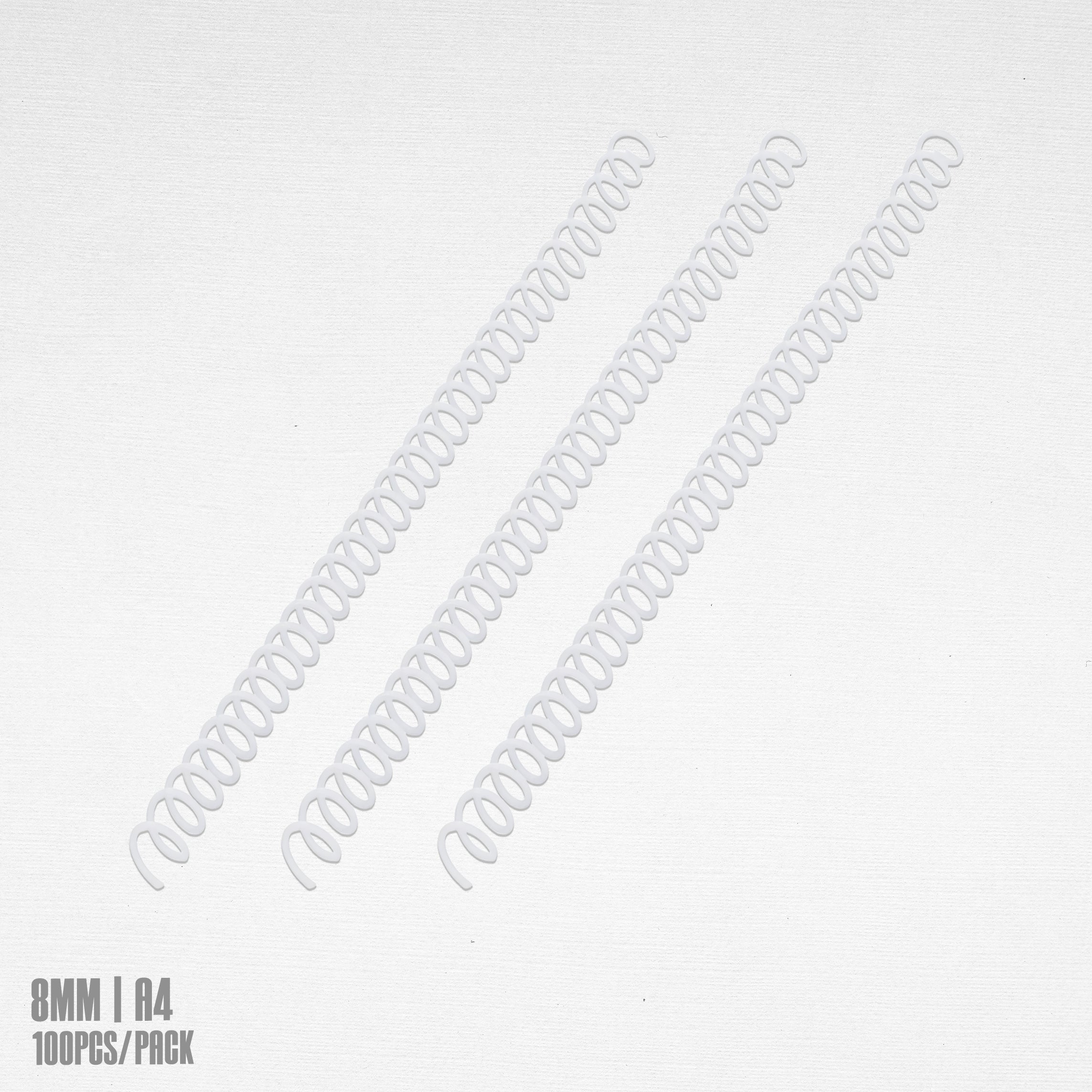 PLASTIC Spiral Binding Coil 100pcs/pack