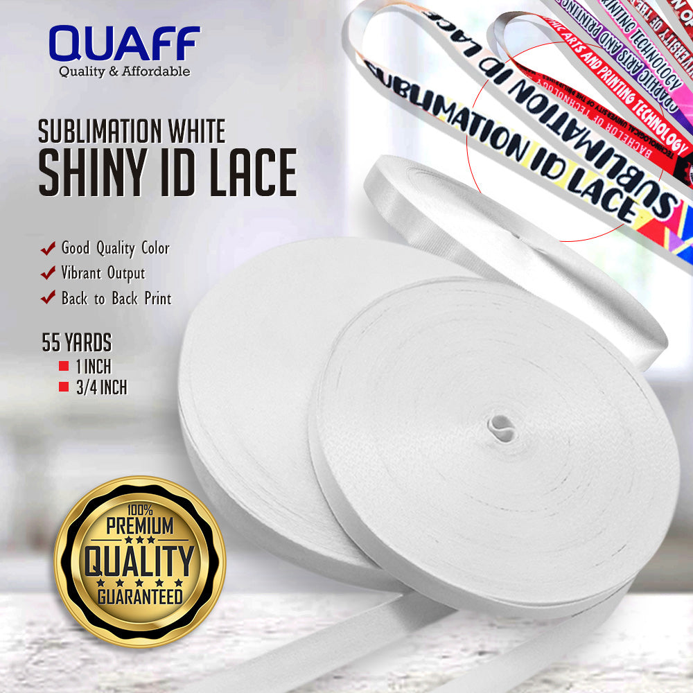 Sublimation ID Lace Shiny white（55yards/roll）