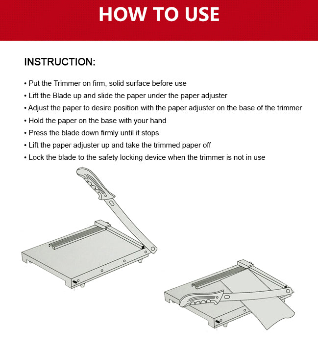 Quaff Paper Cutter Wood and Metal