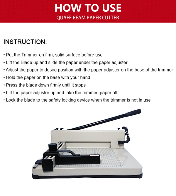 Quaff Ruler Quaff Ream Cutter A4/A3