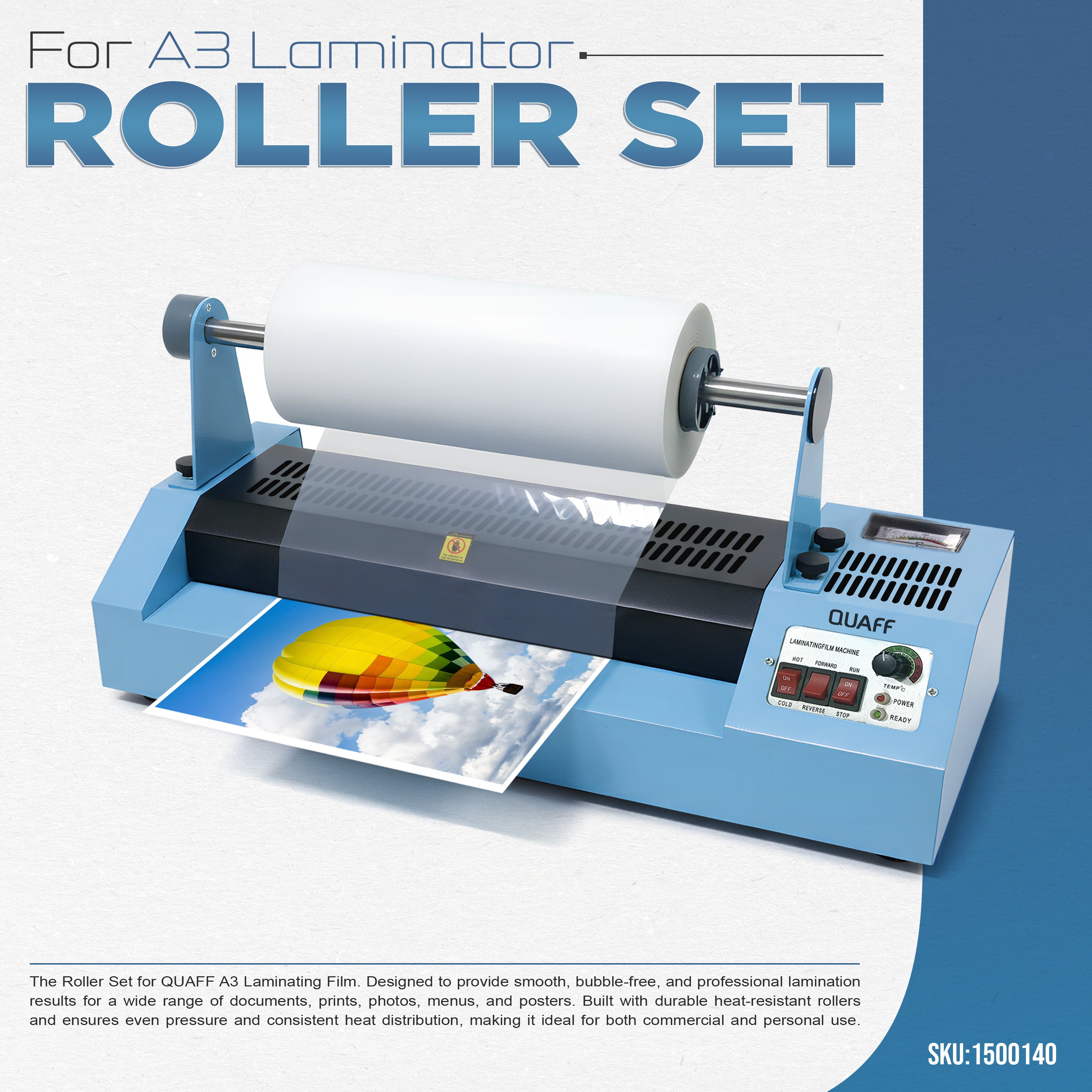 Rollet Set for A3 QUAFF Laminator