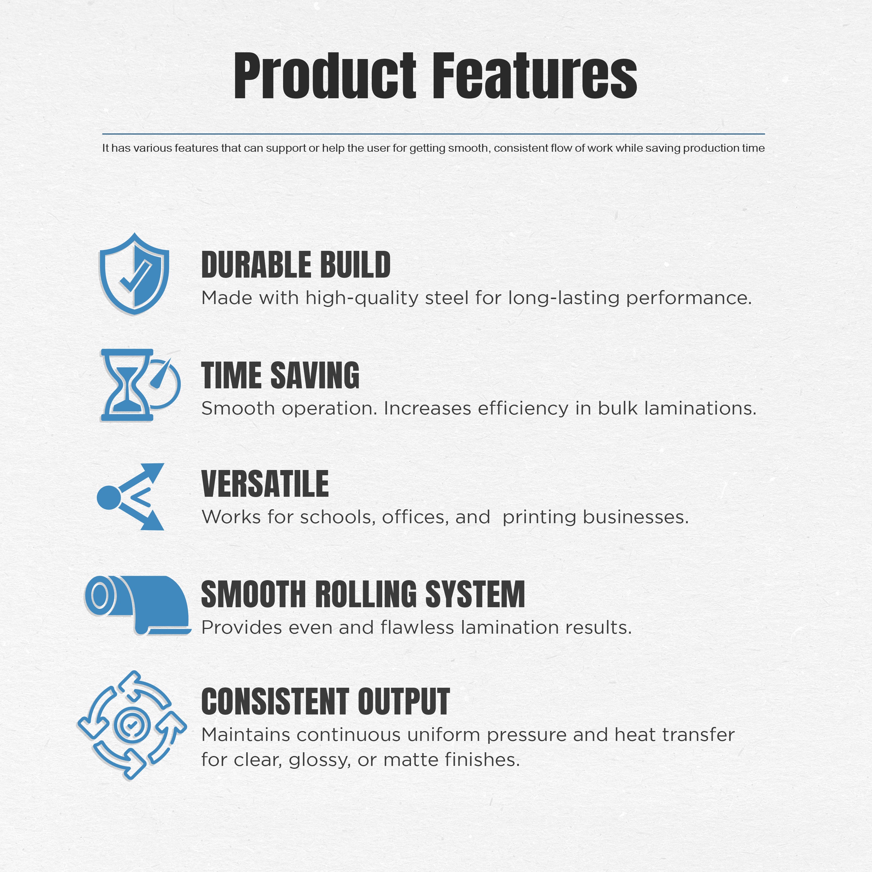 Rollet Set for A3 QUAFF Laminator