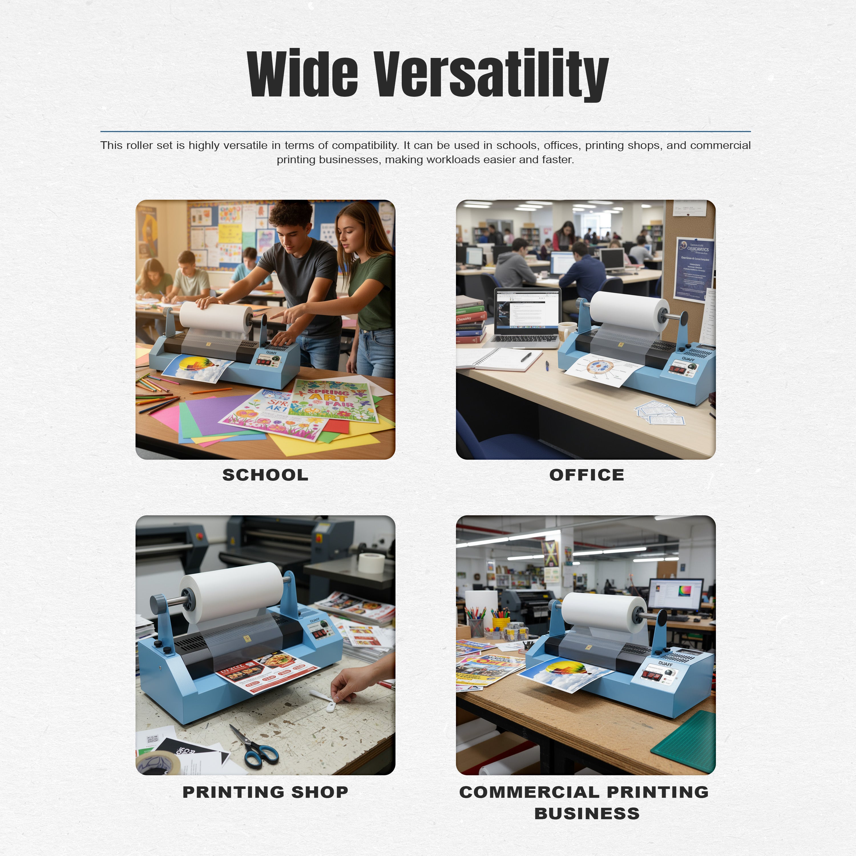 Rollet Set for A3 QUAFF Laminator