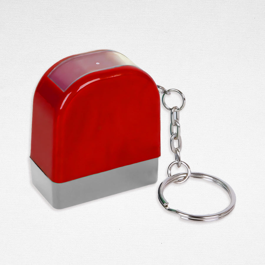 Blanks- 35x40mm Printable Photosensitive Self-Inking Key Chain Stamp Set For School And Office Use