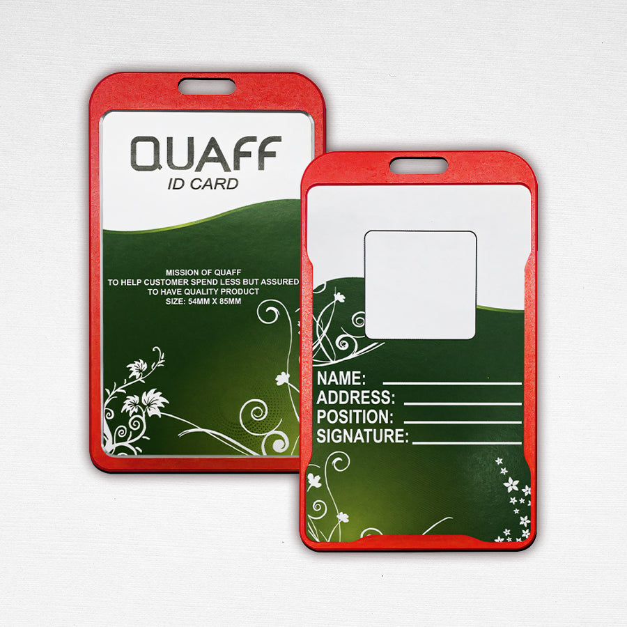 5pcs Vertical Aluminum Alloy Id Holder Jacket Case Protector 86x54mm