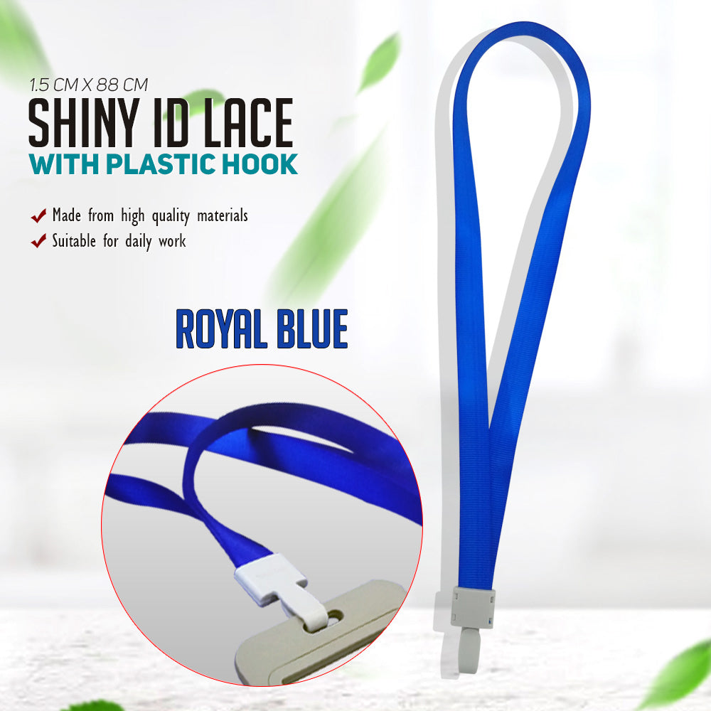 1.5cm Shiny Id Lace With Plastic Hook 5 Pcs