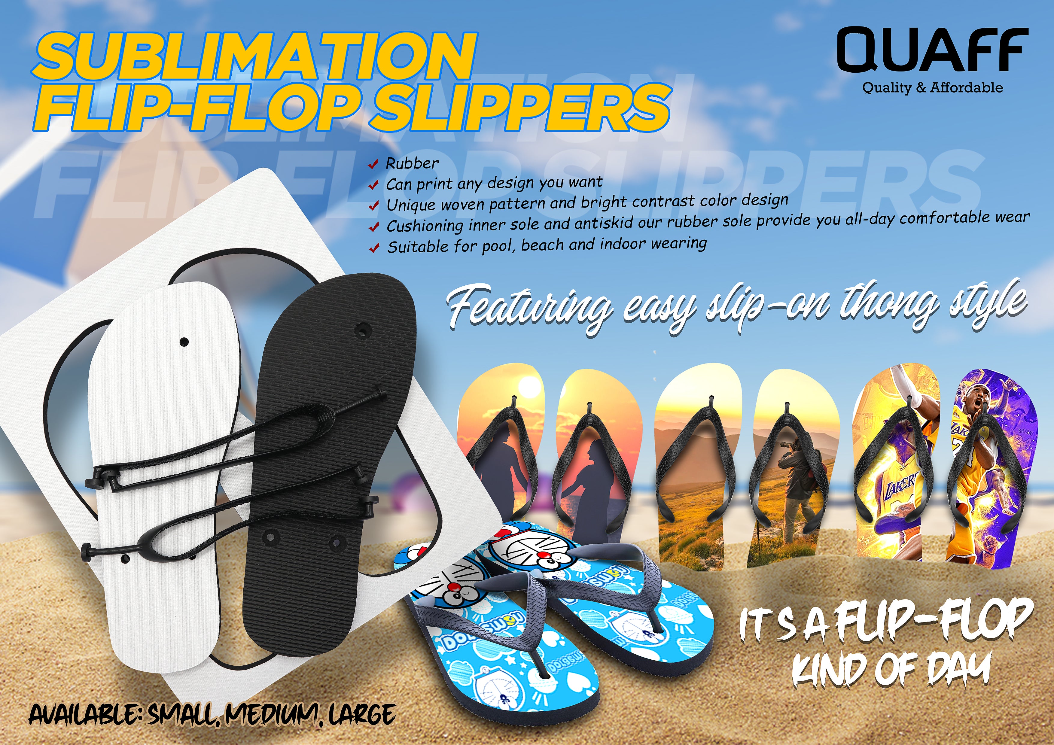 QUAFF Slipper For Sublimation
