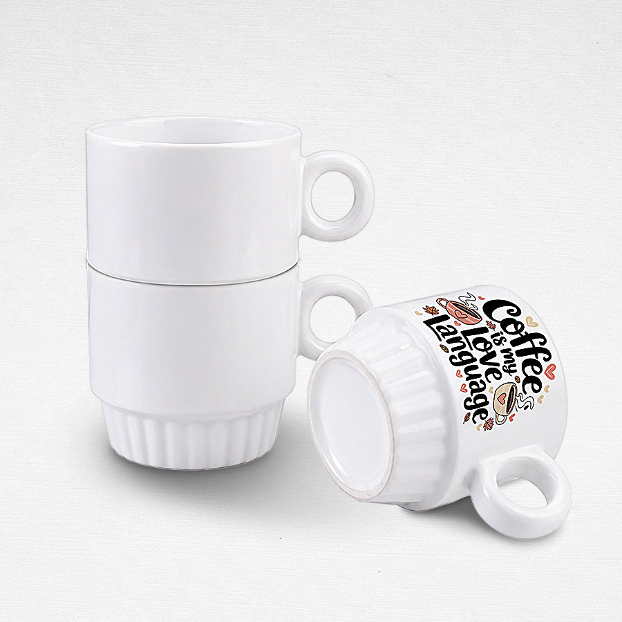 Sublimation Stacking Coffee Mug 250ml
