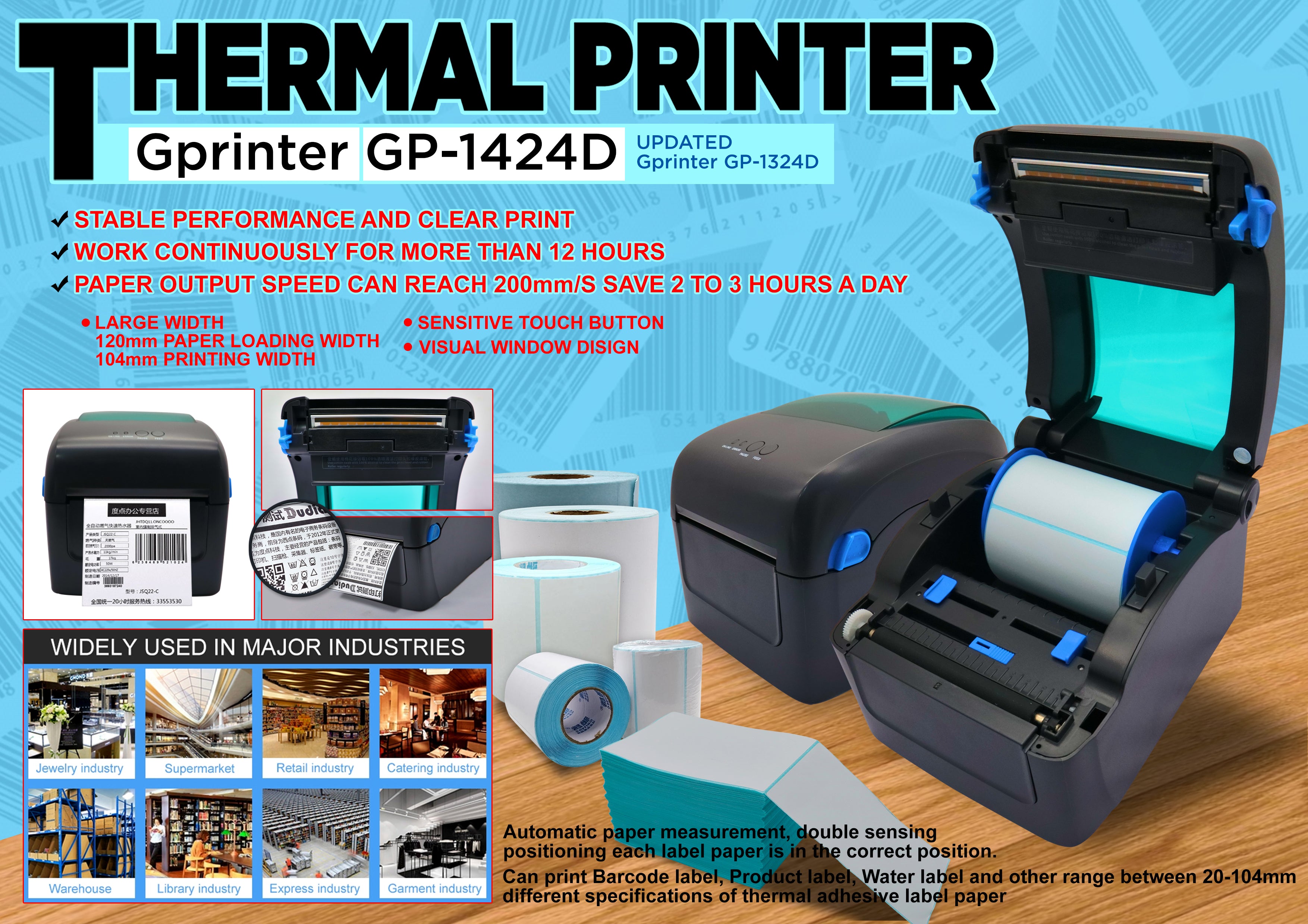 Gprinter Thermal Barcode Printer
