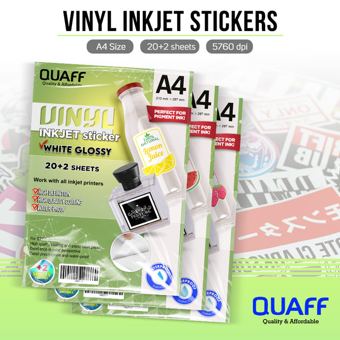 Vinyl Inkjet Sticker [Waterproof]