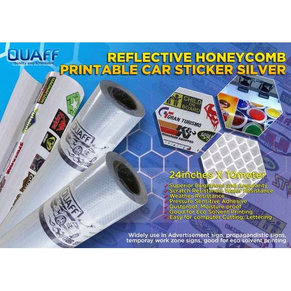 Quaff Eco-Solvent Printable Car Sticker Spectrum Reflective 24"X10meters