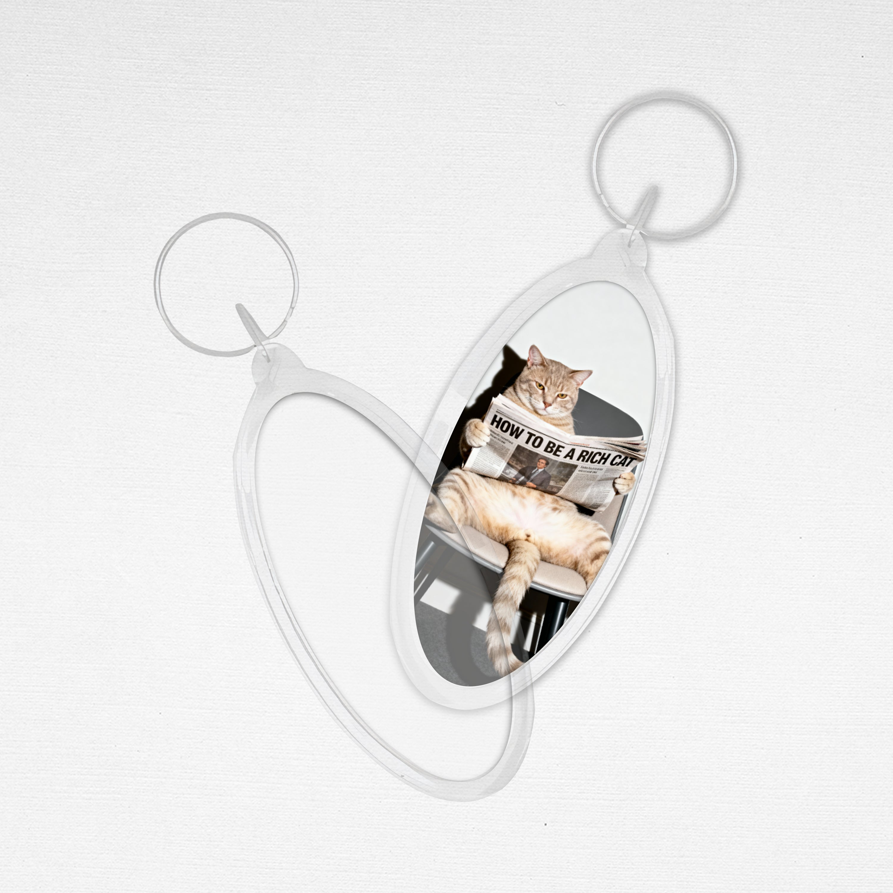 Photo Insert Acrylic Keychain Openable Key Chain 100 Pcs Pack