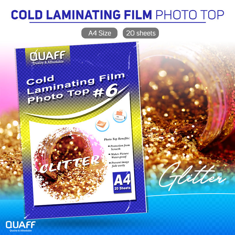 Quaff Cold Laminating Photo Top (20sheet/pack)