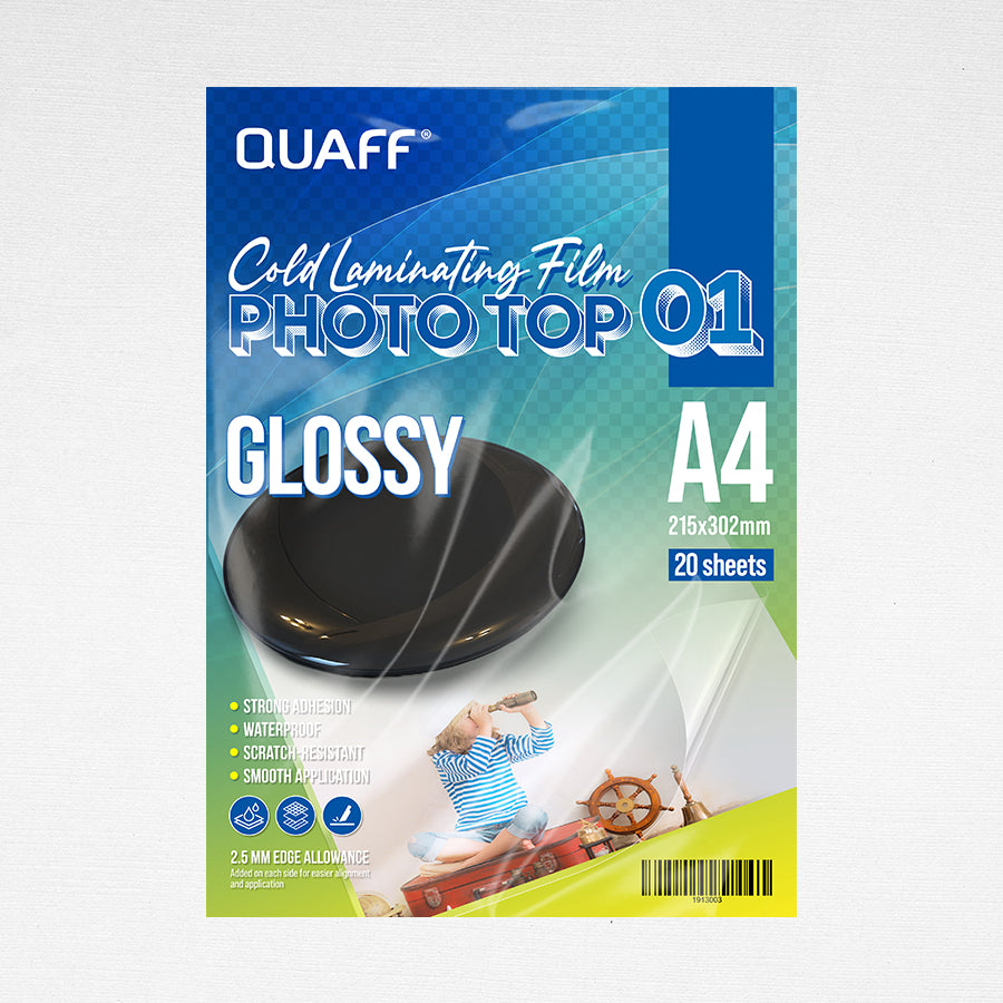 Quaff Cold Laminating Photo Top (20sheet/pack)