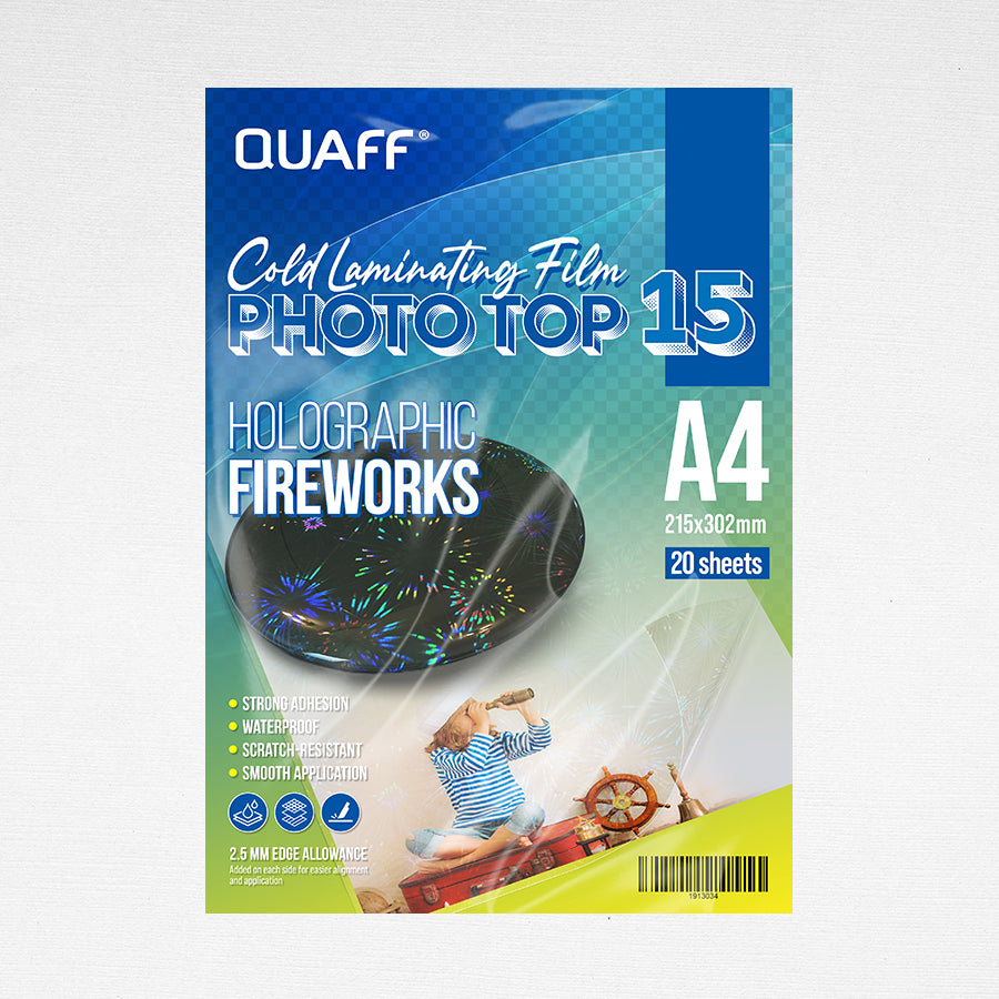 Quaff Cold Laminating Photo Top (20sheet/pack)