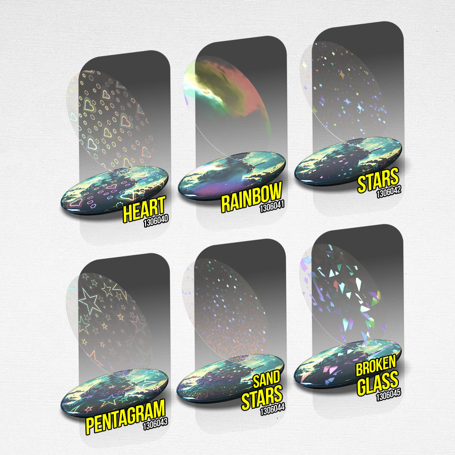 Holographic film for Button Pin for 58mm (50pcs/pack)