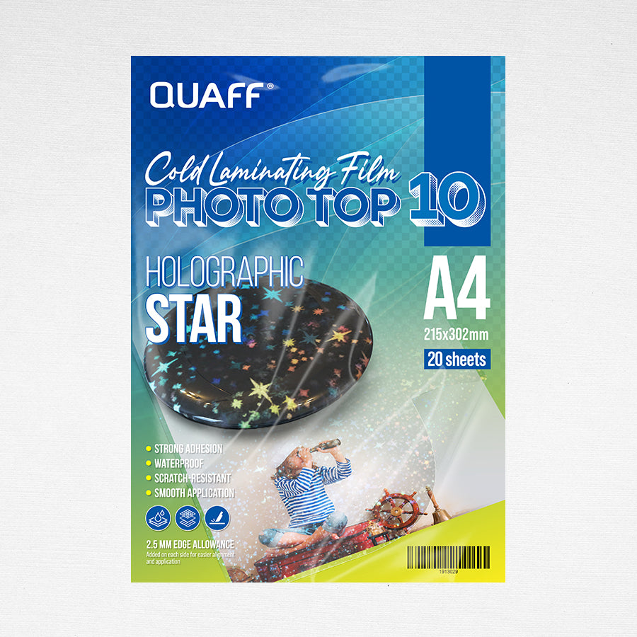 Quaff Cold Laminating Photo Top (20sheet/pack)