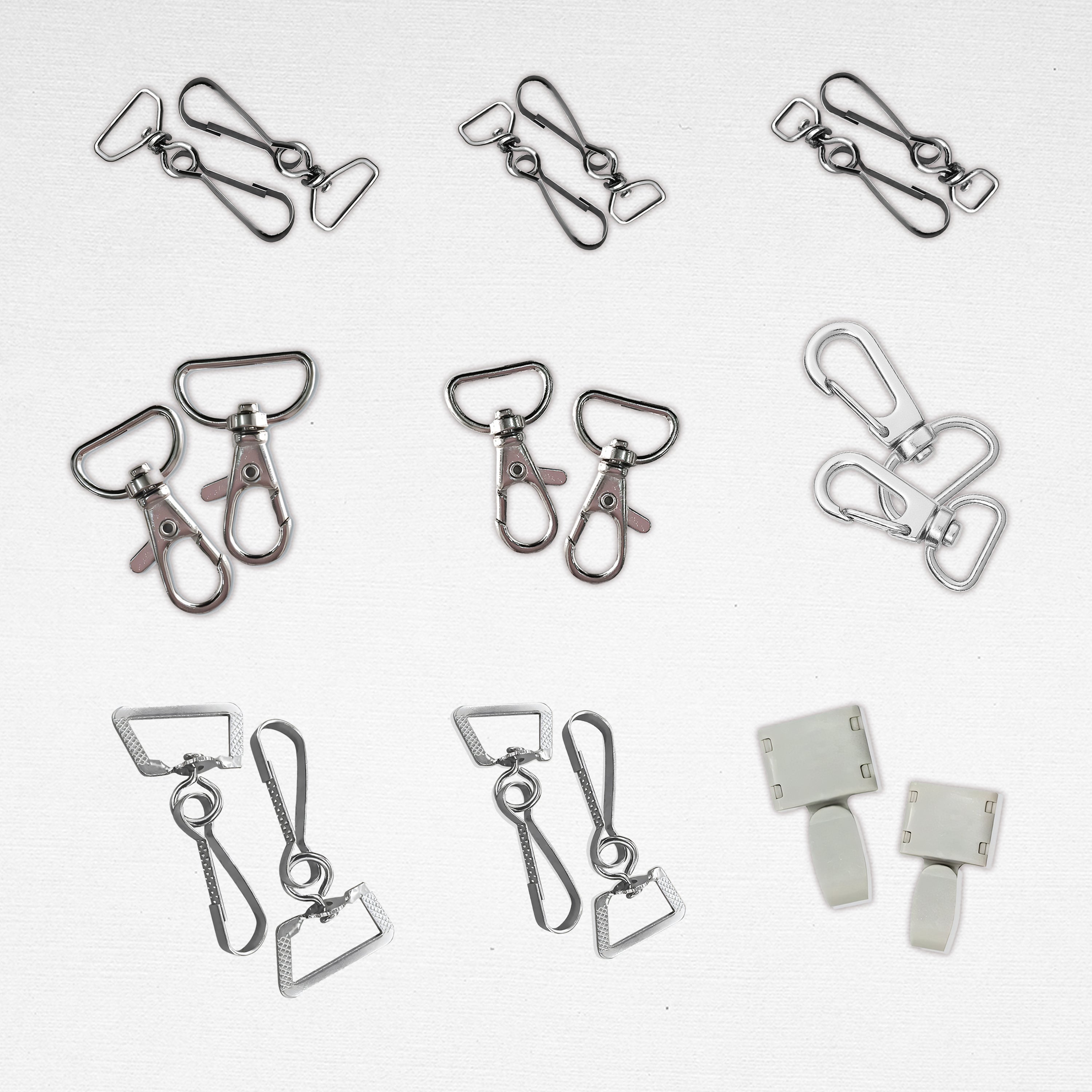 100pcs Id Hook For Lace Lanyard Making G-Hook Ordinary Plastic Trapezoid