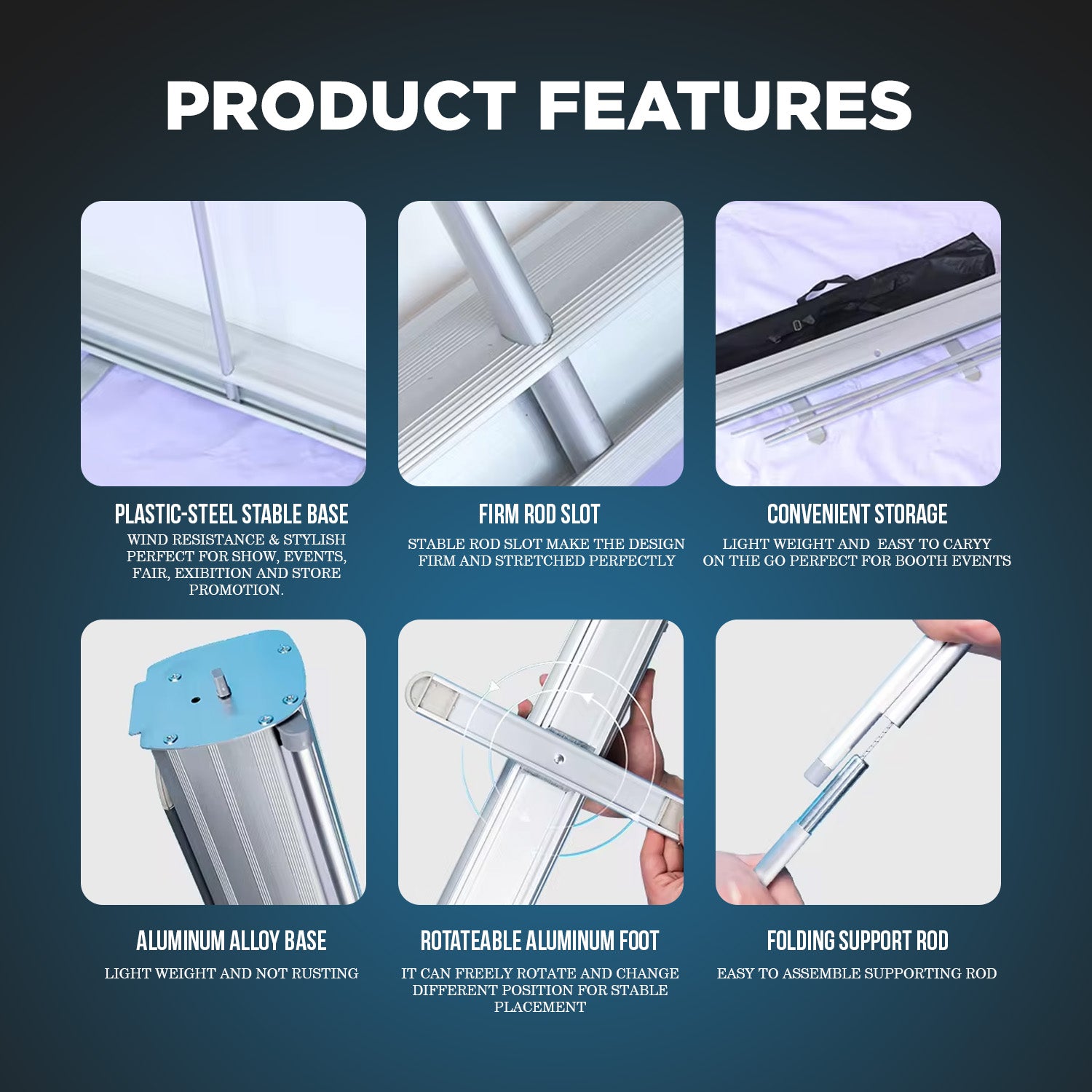 Rollup Stand B Heavy Duty（80*200cm