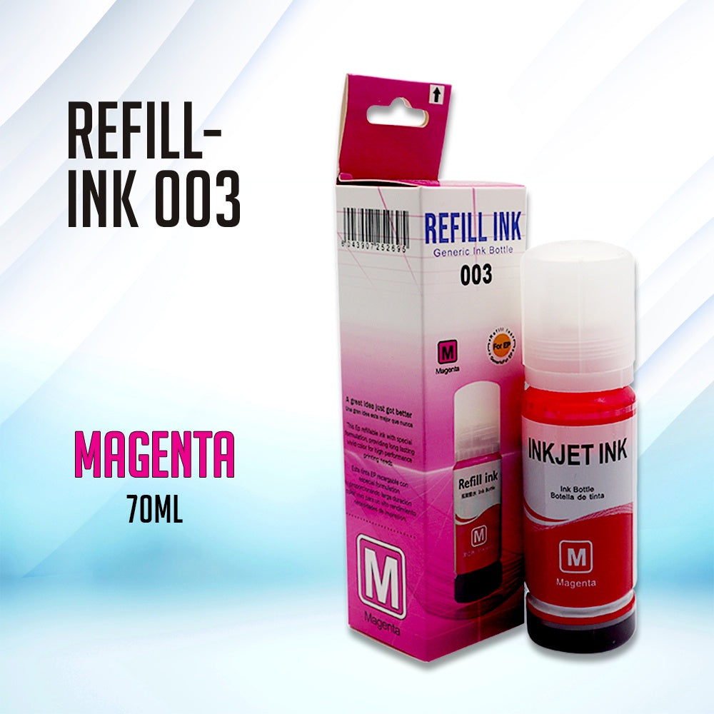 Refill Ink 003 For Ep L3110 L3210 L1110 L1210 L1250 L3116 L3216 L3150 L3250 L3156 L5190 L5290