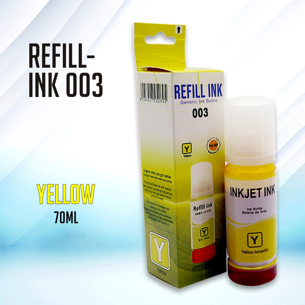 Refill Ink 003 For Ep L3110 L3210 L1110 L1210 L1250 L3116 L3216 L3150 L3250 L3156 L5190 L5290
