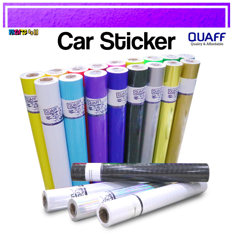 Quaff Car Sticker For Cars Motorcycle Outdoor Label & 24 Inches X 10 Meters