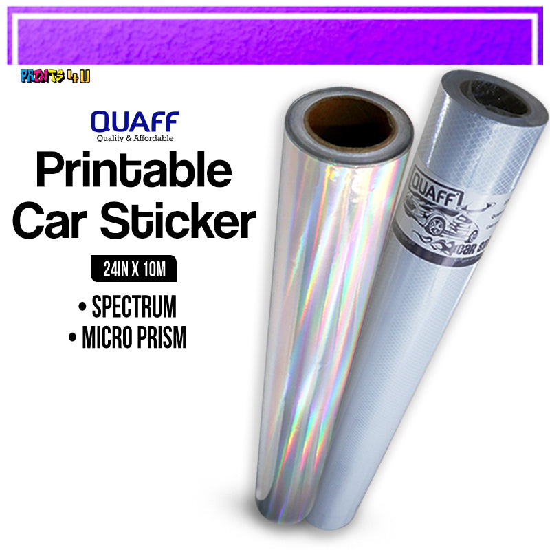 Quaff Eco-Solvent Printable Car Sticker Spectrum Reflective 24"X10meters